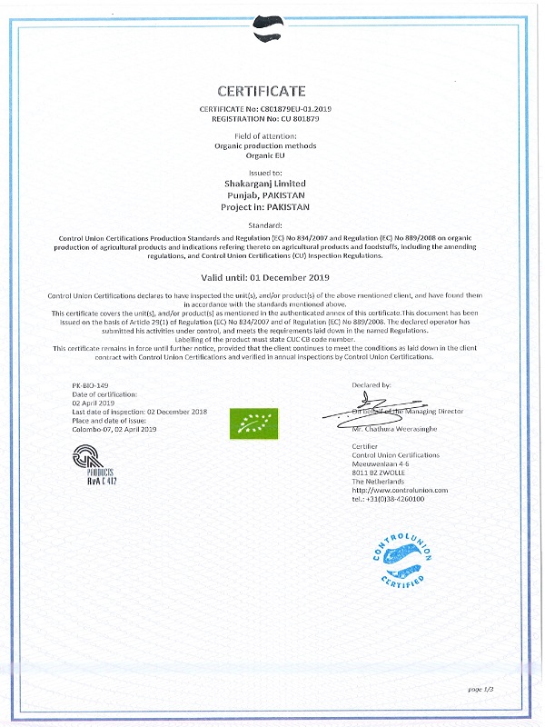Organic Production Methods