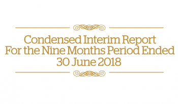 Financial results for the 3rd Quarter ended 30 June 2018